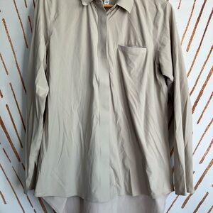 Athleta Women's Button Down Shirt - Cream